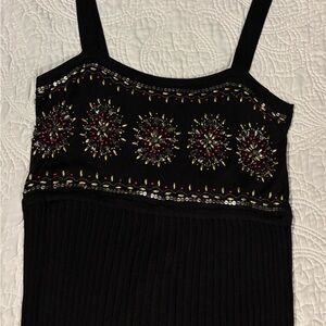Black Beaded Elegant Dress